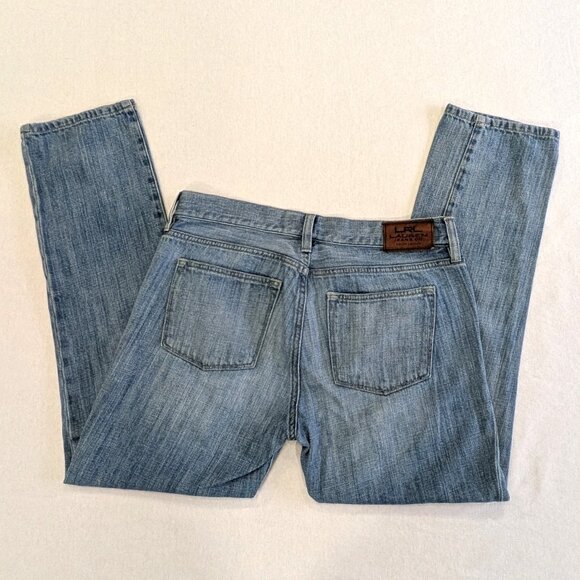 Lauren Jeans Co. Ralph Lauren Women's Medium Wash Straight Leg Jeans. Size 2 - Picture 3 of 5